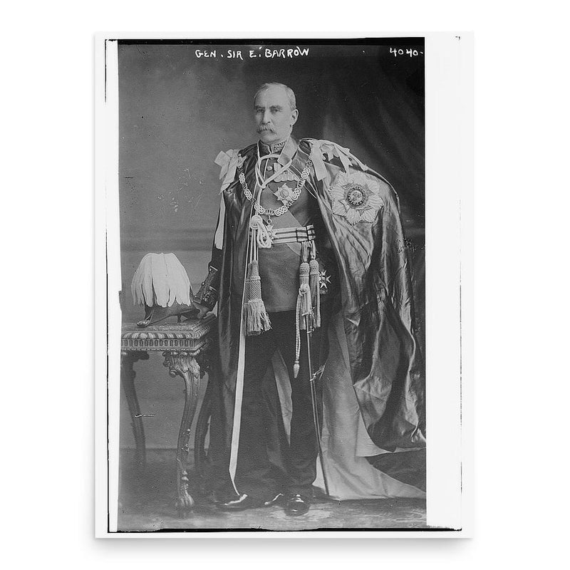 Edmund Barrow poster print, in size 18x24 inches.