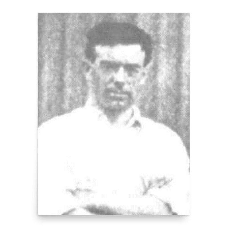 Edmund Carroll poster print, in size 18x24 inches.