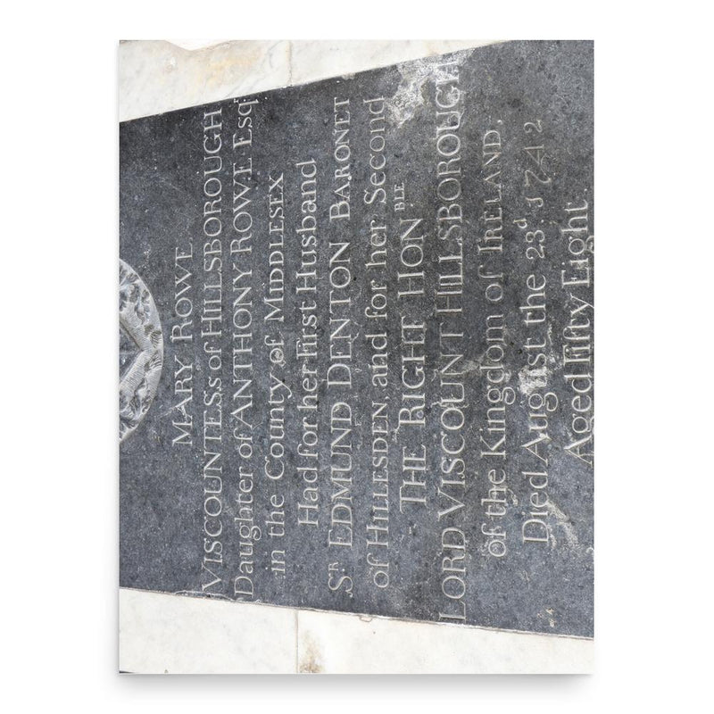 Edmund Denton poster print, in size 18x24 inches.