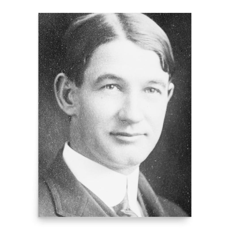 Edmund Heller poster print, in size 18x24 inches.