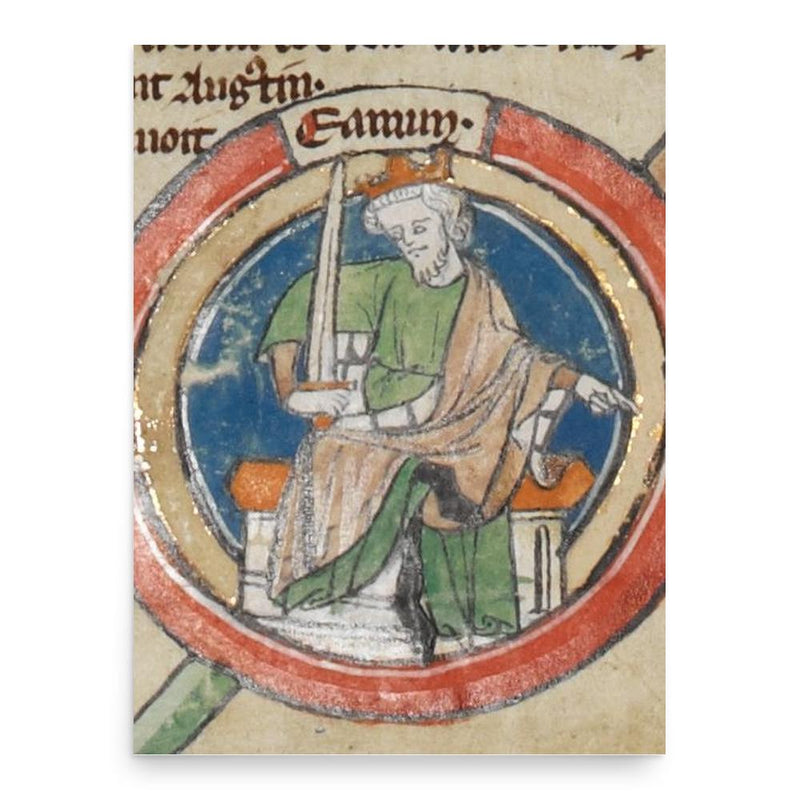 Edmund I poster print, in size 18x24 inches.