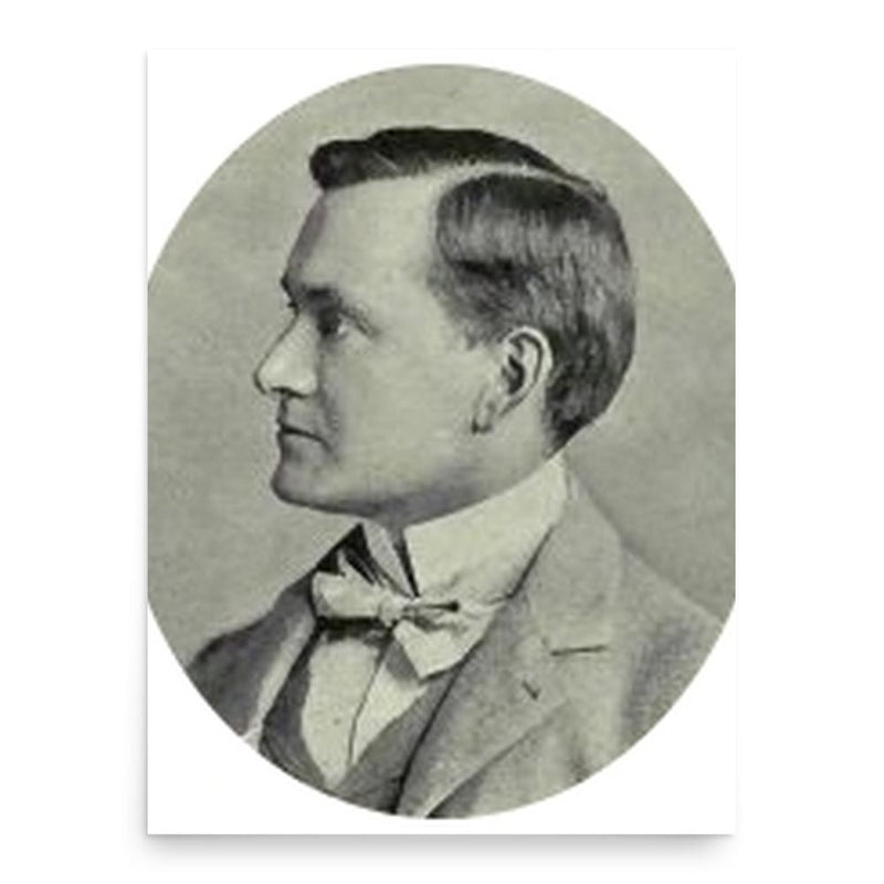 Edmund James Bristol poster print, in size 18x24 inches.