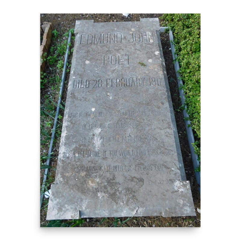 Edmund John poster print, in size 18x24 inches.