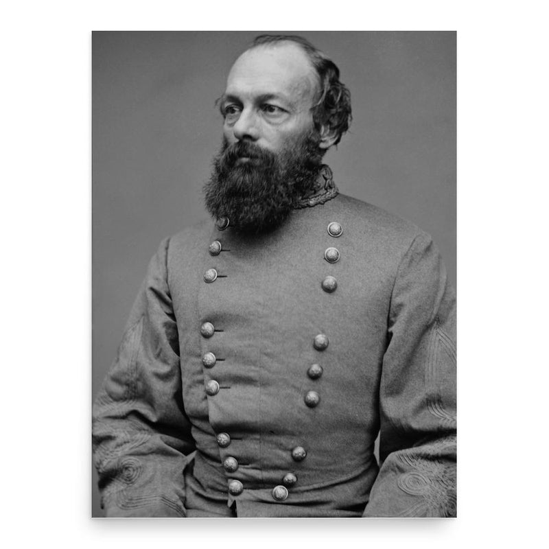 Edmund Kirby Smith poster print, in size 18x24 inches.