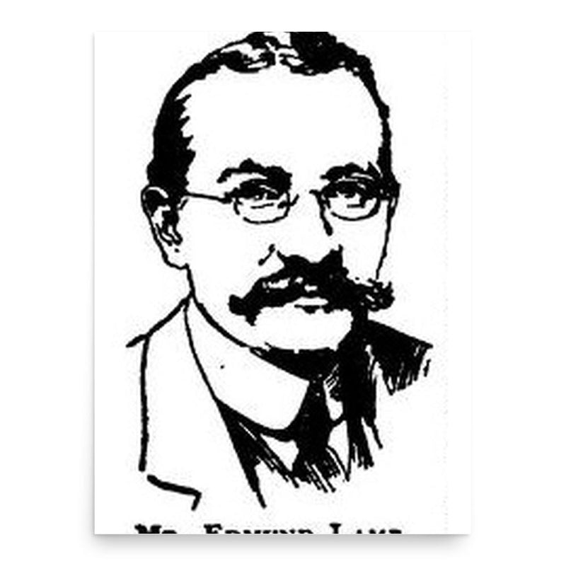 Edmund Lamb poster print, in size 18x24 inches.