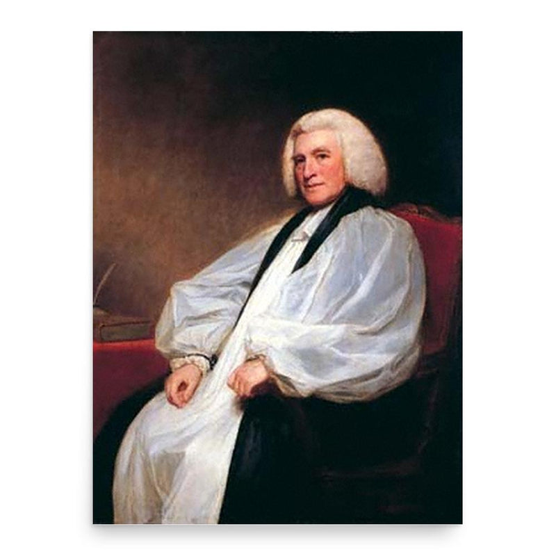 Edmund Law poster print, in size 18x24 inches.