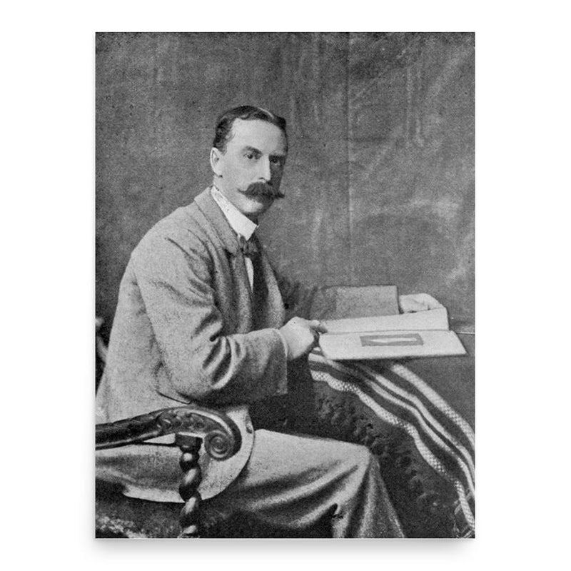 Edmund Leighton poster print, in size 18x24 inches.