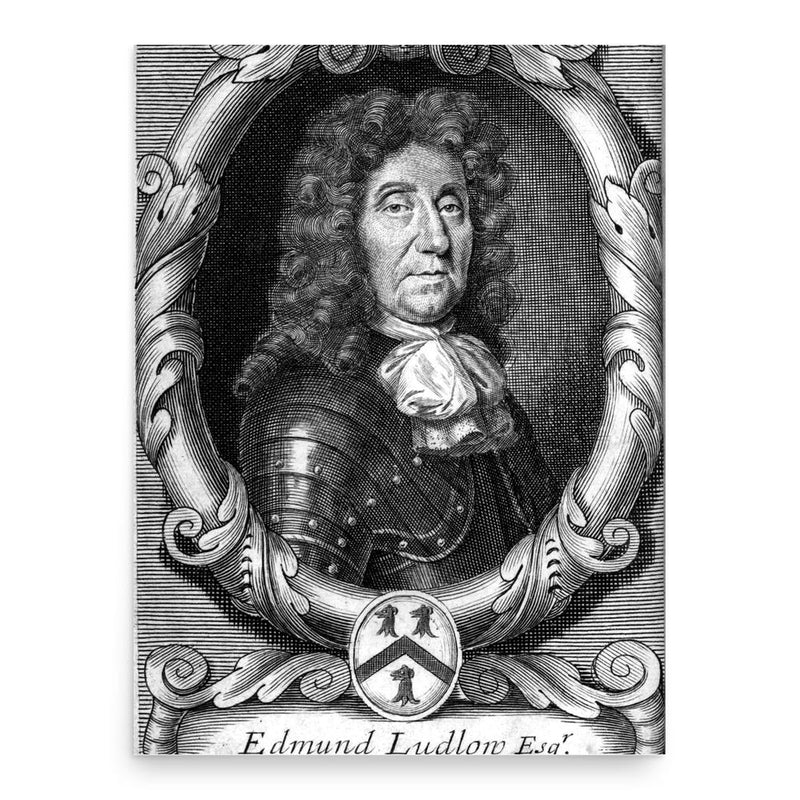 Edmund Ludlow poster print, in size 18x24 inches.