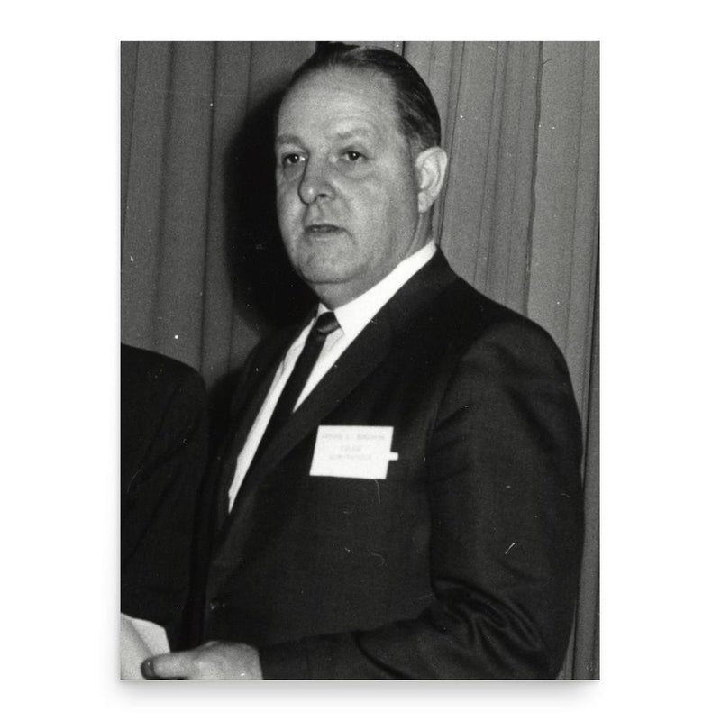 Edmund McNamara poster print, in size 18x24 inches.