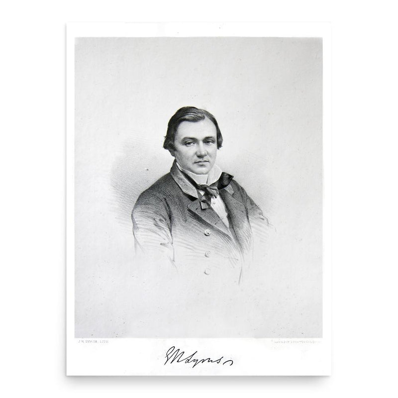 Edmund Moubray Lyons poster print, in size 18x24 inches.