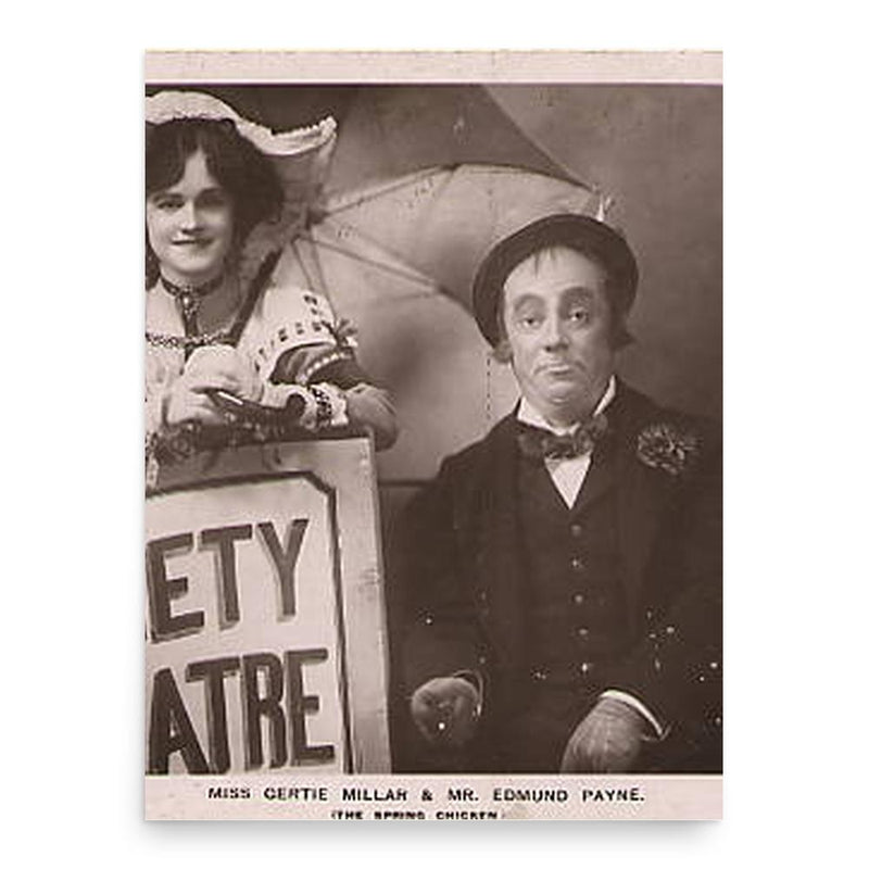 Edmund Payne poster print, in size 18x24 inches.