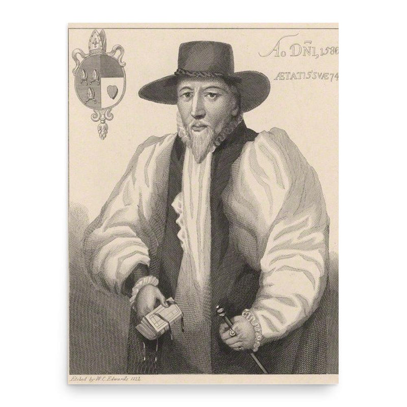 Edmund Scambler poster print, in size 18x24 inches.