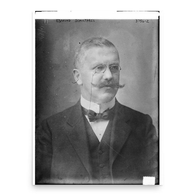 Edmund Schulthess poster print, in size 18x24 inches.