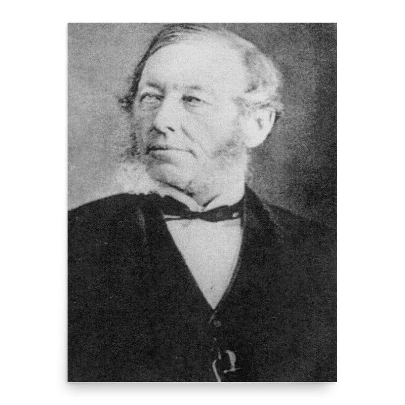 Edmund Sharpe poster print, in size 18x24 inches.