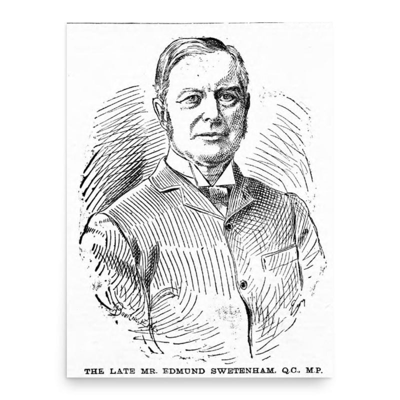 Edmund Swetenham poster print, in size 18x24 inches.