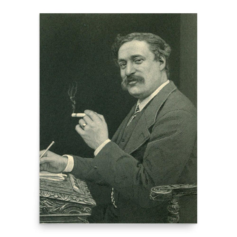 Edmund Yates poster print, in size 18x24 inches.