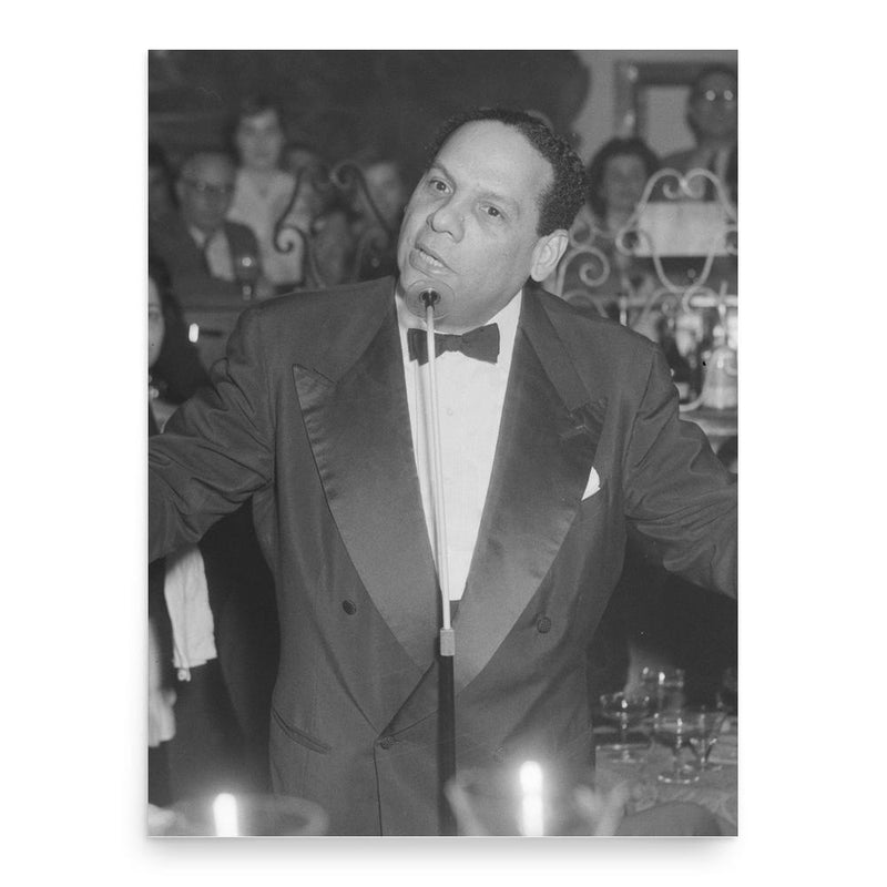 Edmundo Ros poster print, in size 18x24 inches.