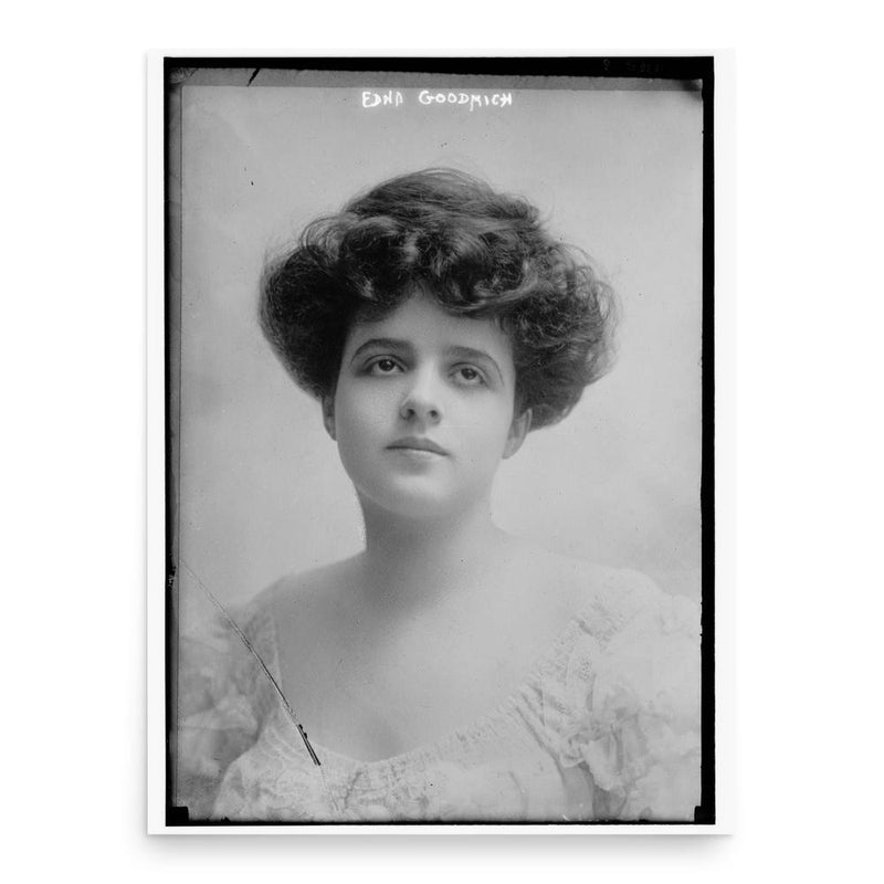 Edna Goodrich poster print, in size 18x24 inches.