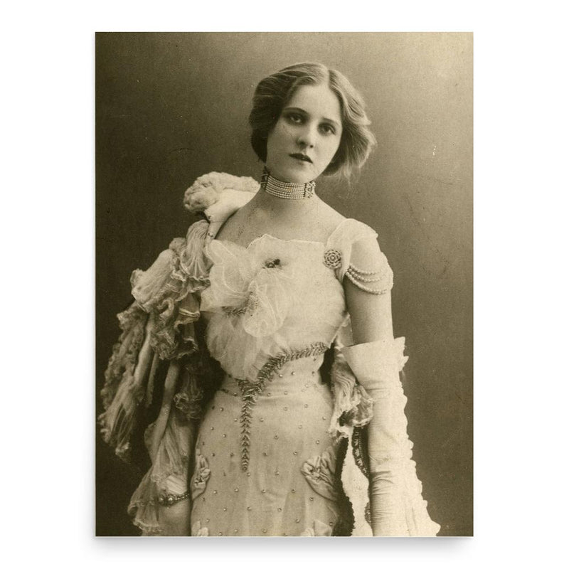 Edna May poster print, in size 18x24 inches.