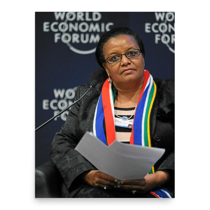 Edna Molewa poster print, in size 18x24 inches.