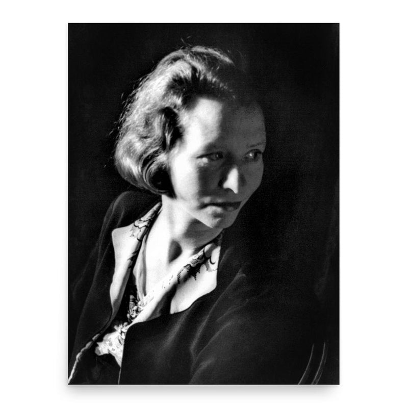 Edna St. Vincent Millay poster print, in size 18x24 inches.