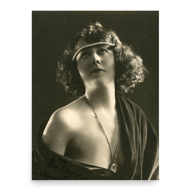 Edna Wallace Hopper poster print, in size 18x24 inches.