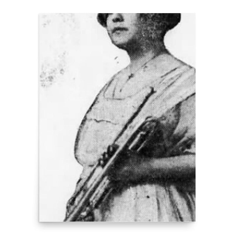 Edna White poster print, in size 18x24 inches.