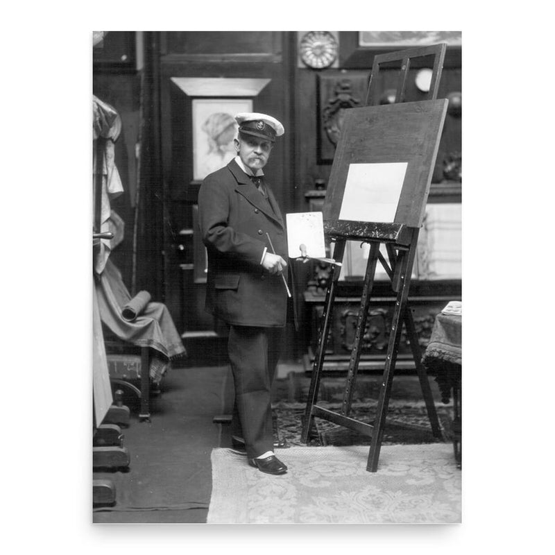 Edoardo De Martino poster print, in size 18x24 inches.