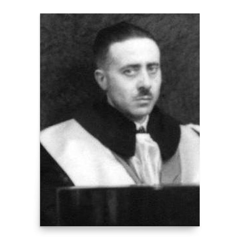 Edoardo Volterra poster print, in size 18x24 inches.