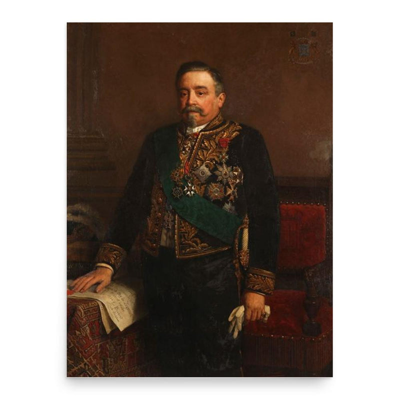 Edouard Osy de Zegwaart poster print, in size 18x24 inches.