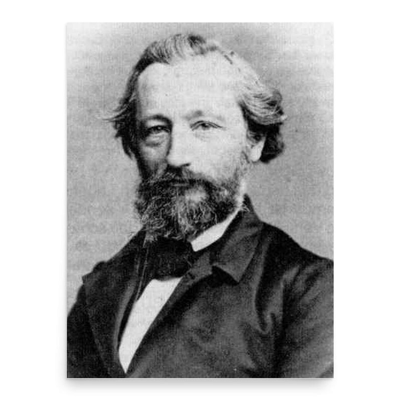 Eduard Baltzer poster print, in size 18x24 inches.