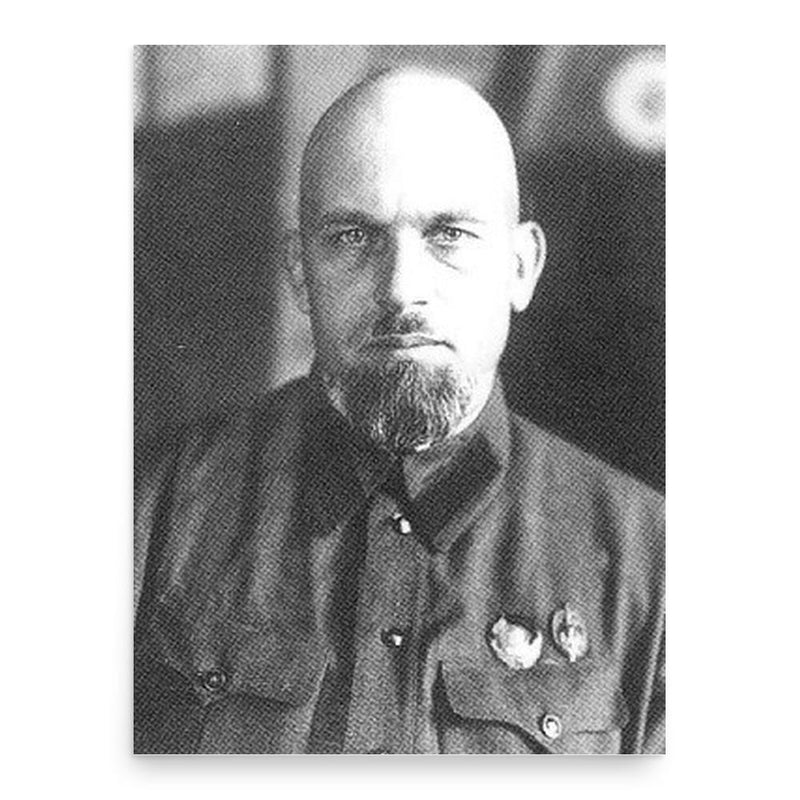 Eduard Berzin poster print, in size 18x24 inches.