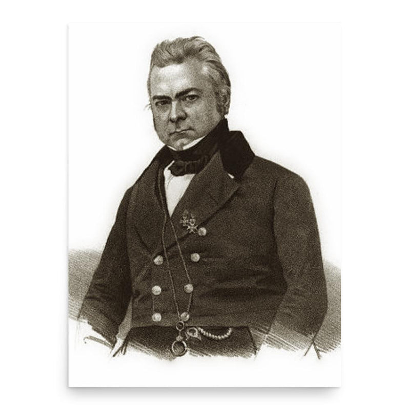 Eduard Caspar Jacob von Siebold poster print, in size 18x24 inches.