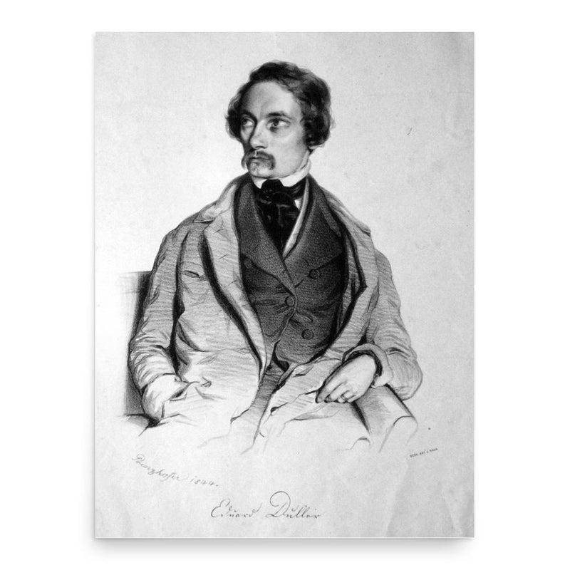 Eduard Duller poster print, in size 18x24 inches.