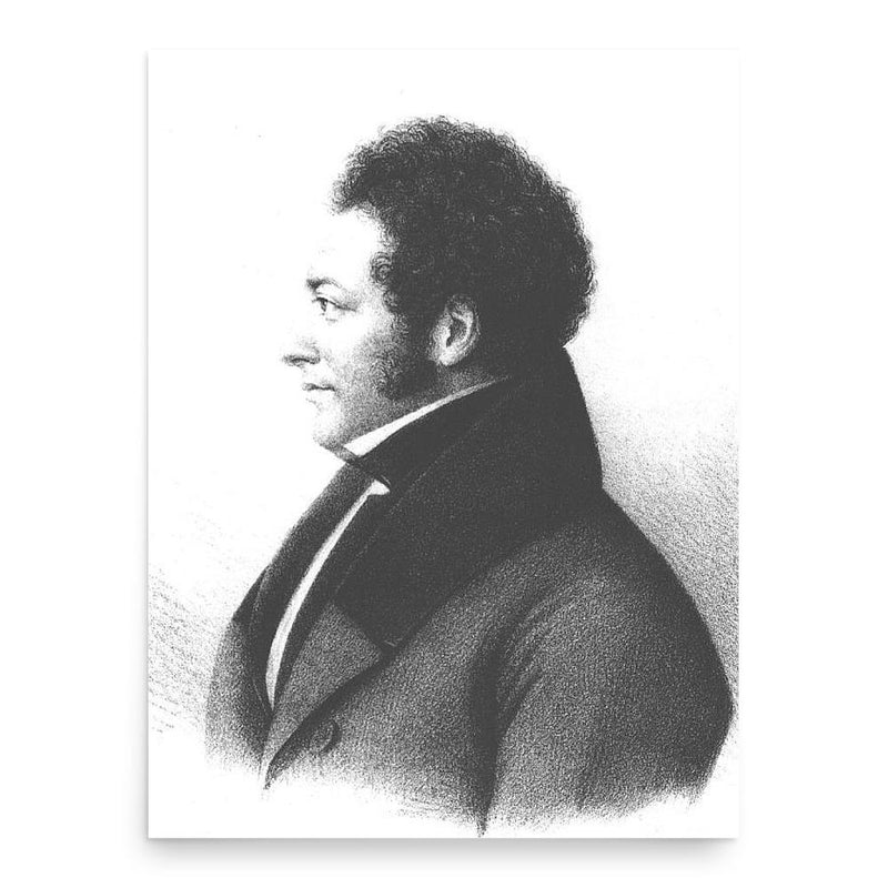 Eduard Gans poster print, in size 18x24 inches.