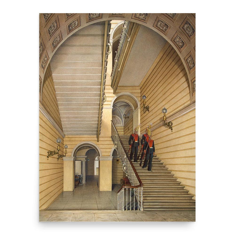 Eduard Hau poster print, in size 18x24 inches.