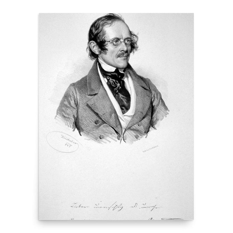 Eduard von Bauernfeld poster print, in size 18x24 inches.