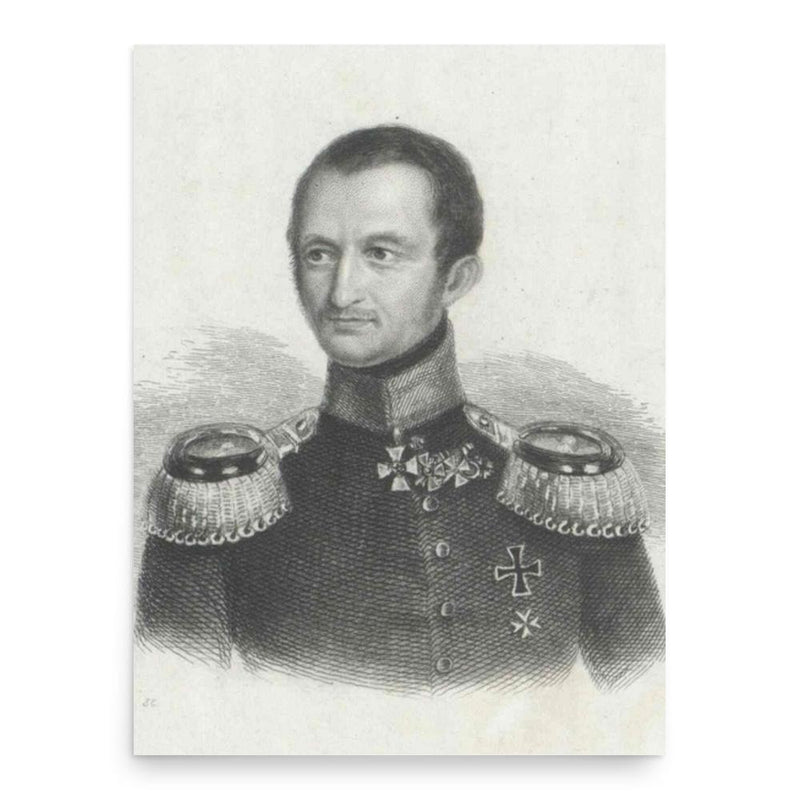 Eduard von Bonin poster print, in size 18x24 inches.