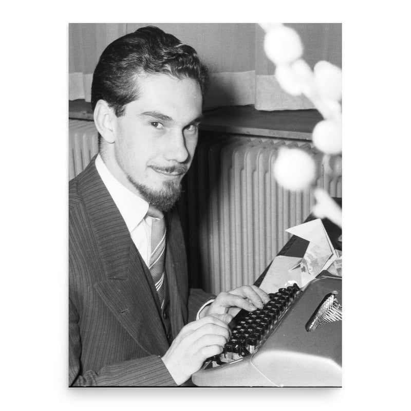 Eduardo Cote Lamus poster print, in size 18x24 inches.