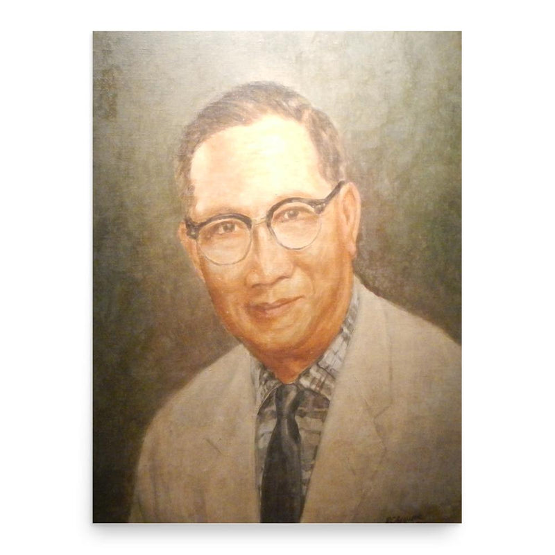 Eduardo Quisumbing poster print, in size 18x24 inches.