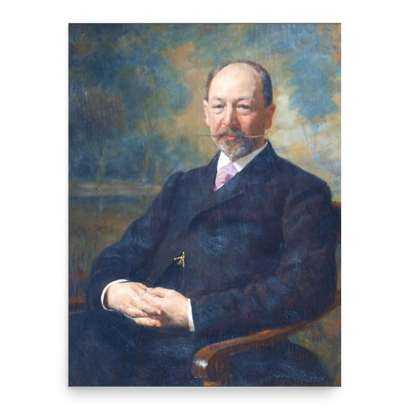 Edvard Isak Hambro Bull poster print, in size 18x24 inches.