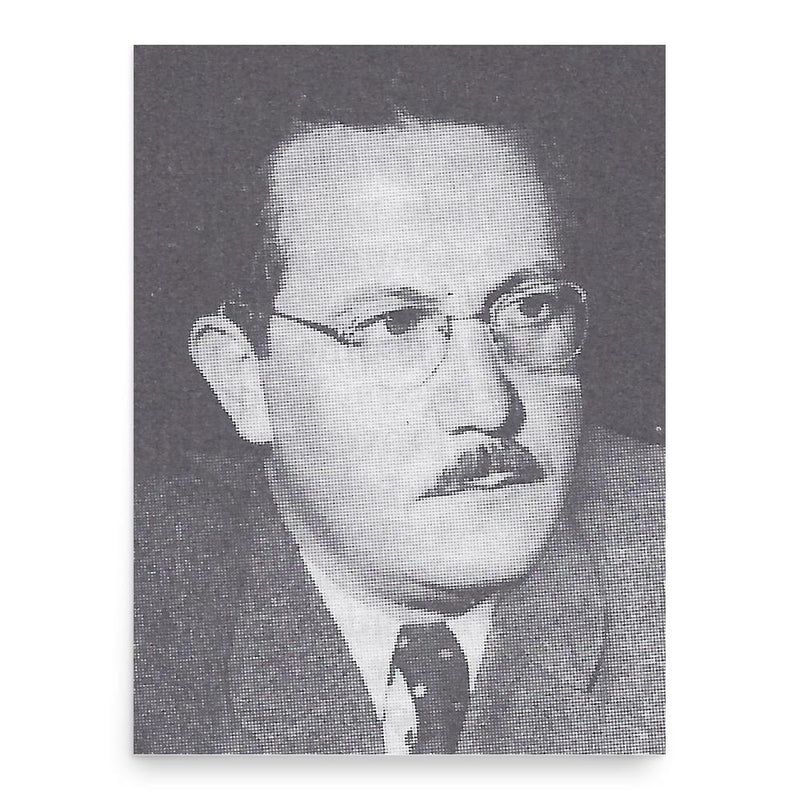 Edvard Kardelj poster print, in size 18x24 inches.