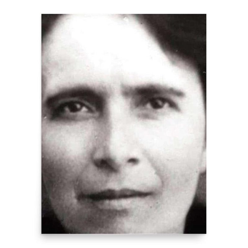 Edvige Carboni poster print, in size 18x24 inches.