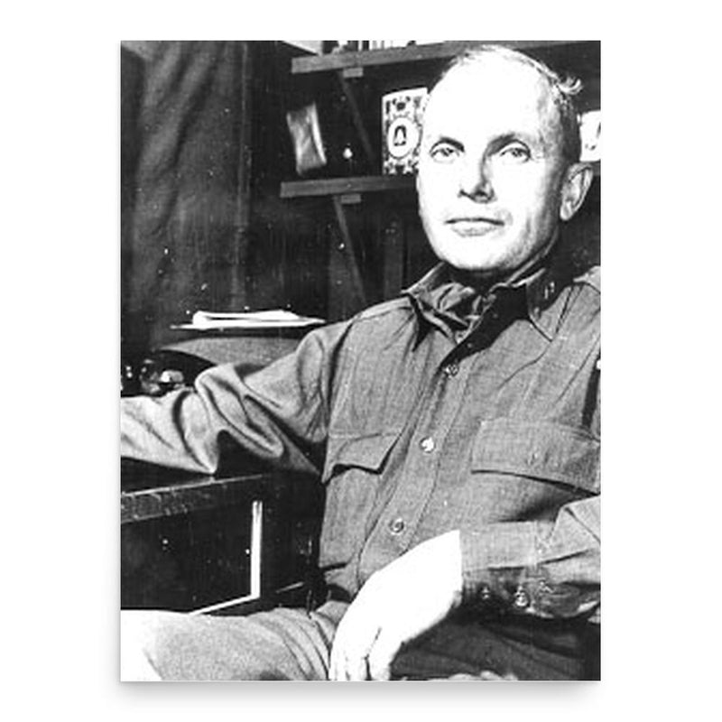 Edward Almond poster print, in size 18x24 inches.