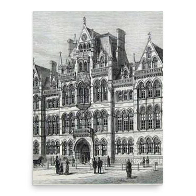 Edward Arber poster print, in size 18x24 inches.