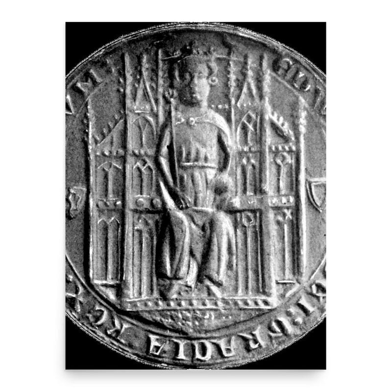 Edward Balliol poster print, in size 18x24 inches.