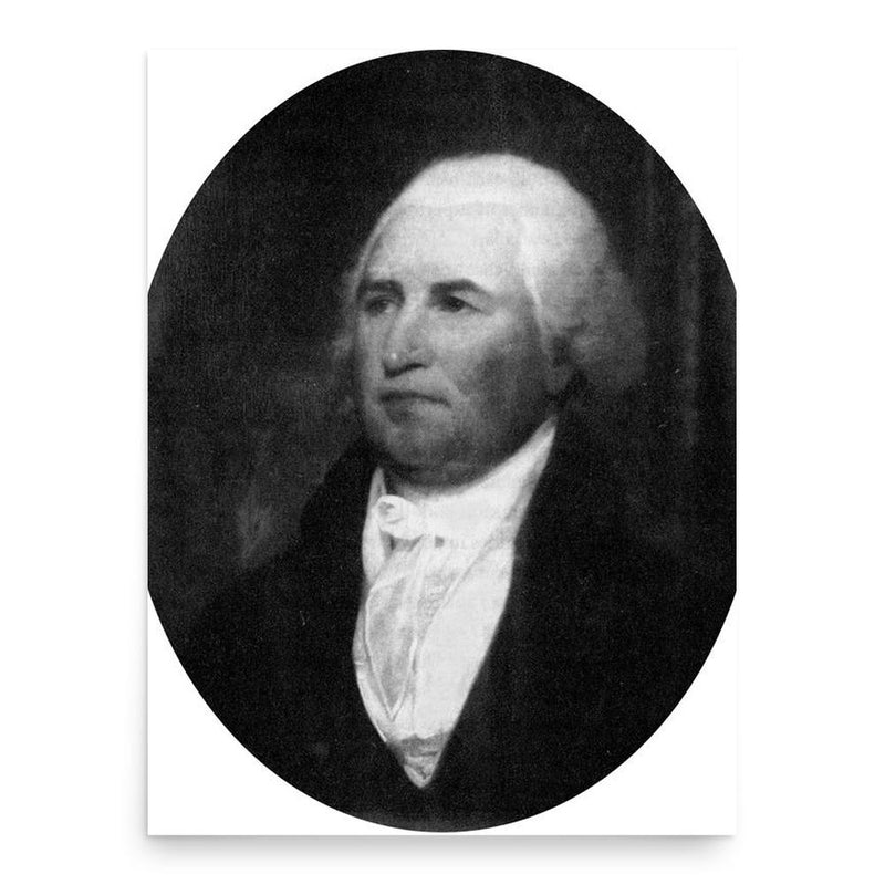 Edward Bancroft poster print, in size 18x24 inches.