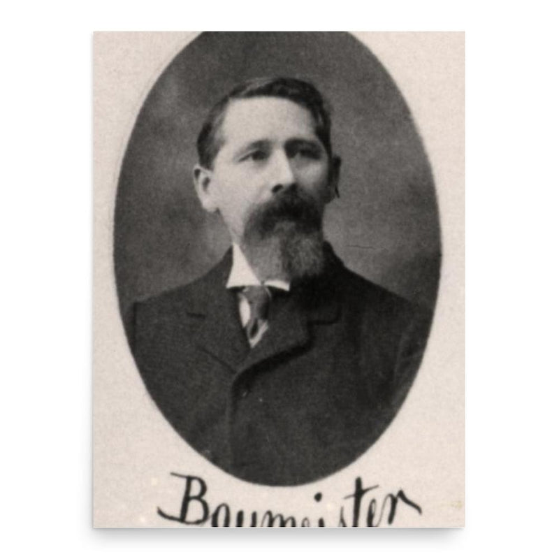 Edward Baumeister poster print, in size 18x24 inches.