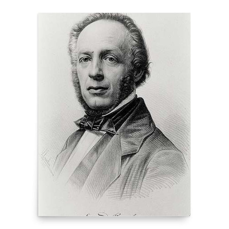 Edward Beecher poster print, in size 18x24 inches.