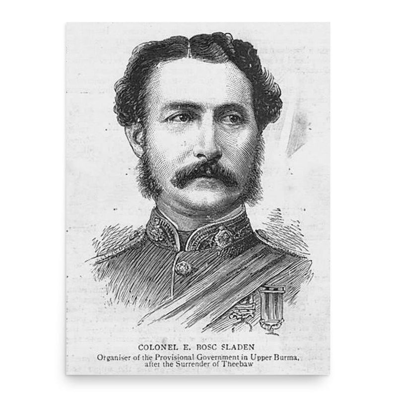 Edward Bosc Sladen poster print, in size 18x24 inches.